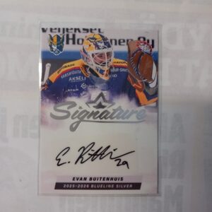 2025-26 SM-Liiga Blueline Series 2 Silver Signature Evan Buitenhuis #AU-EB 52/80