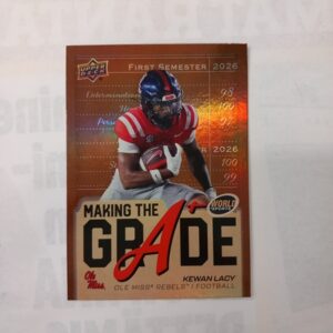 2026 Upper Deck World Of Sports Volume 2 Football Making The Grade Copper Kewan Lacy #MTG-LK