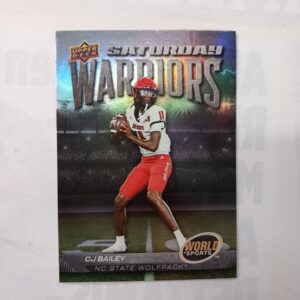 2026 Upper Deck World Of Sports Volume 2 Football Saturday Warriors CJ Bailey #SW-CB