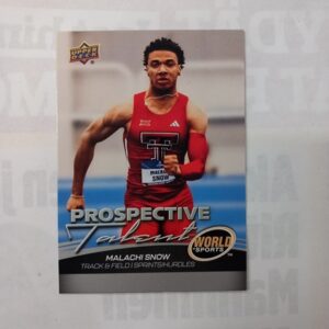 2026 Upper Deck World Of Sports Volume 2 Track & Field Prospective Talent Malachi Snow #358