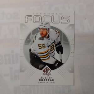 2024-25 Upper Deck SP Authentic Freshman Focus Justin Brazeau #FF-35