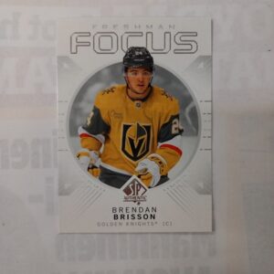 2024-25 Upper Deck SP Authentic Freshman Focus Brendan Brisson #FF-15