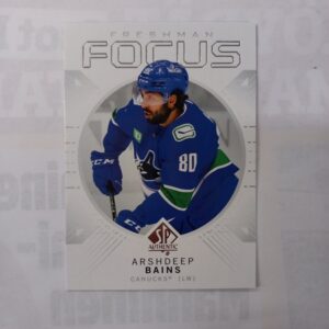2024-25 Upper Deck SP Authentic Freshman Focus Arshdeep Bains #FF-12