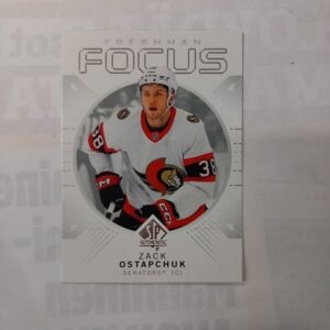 2024-25 Upper Deck SP Authentic Freshman Focus Zack Ostapchuk #FF-10