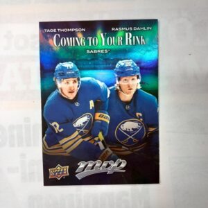 2025-26 Upper Deck MVP Coming To Your Rink Tage Thompson/Rasmus Dahlin #CR-3