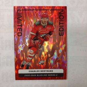 2025-26 SM-Liiga Blueline Series 2 Red Limited Edition Charles Betrand #LE-13