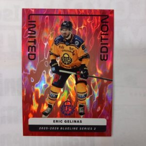 2025-26 SM-Liiga Blueline Series 2 Red Limited Edition Eric Gelinas #LE-10
