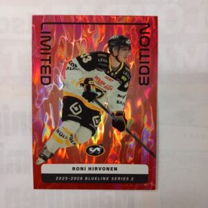 2025-26 SM-Liiga Blueline Series 2 Red Limited Edition Roni Hirvonen #LE-09