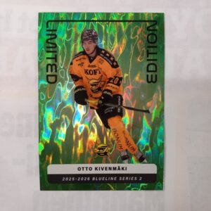 2025-26 SM-Liiga Blueline Series 2 Green Limited Edition Otto Kivenmäki #LE-12