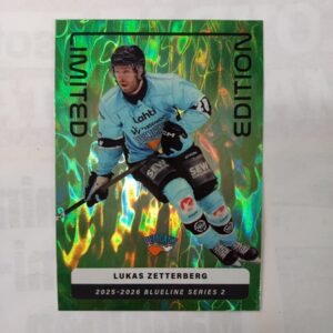 2025-26 SM-Liiga Blueline Series 2 Green Limited Edition Lukas Zetterberg #LE-11