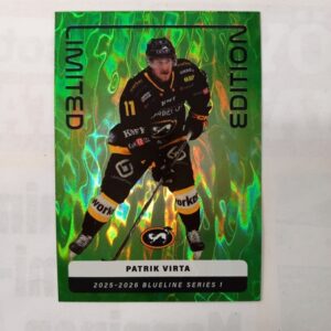 2025-26 SM-Liiga Blueline Series 2 Green Limited Edition Patrik Virta #LE-09