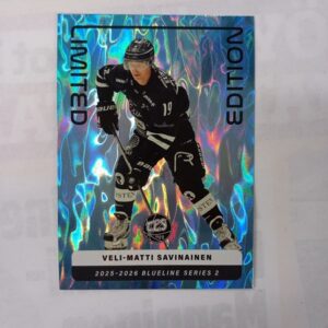 2025-26 SM-Liiga Blueline Series 2 Blue Limited Edition Veli-Matti Savinainen #LE-15