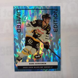 2025-26 SM-Liiga Blueline Series 2 Blue Limited Edition Roni Hirvonen #LE-09
