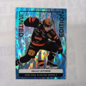 2025-26 SM-Liiga Blueline Series 2 Blue Limited Edition Kalle Loponen #LE-08