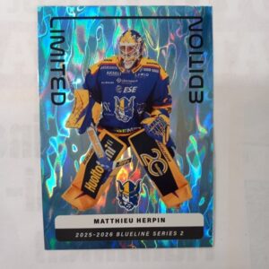 2025-26 SM-Liiga Blueline Series 2 Blue Limited Edition Matthieu Herpin #LE-04