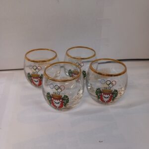 Olympiastadt Kiel Munchen 1972 matkamuisto lasit 4kpl