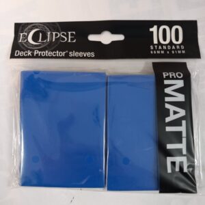 Eclipse Deck protector Sleeves Matte 100 66mm x 91mm blue
