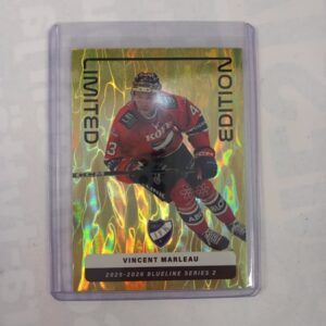 2025-26 Liiga Blueline Series 2 Yellow Limited Edition Vincent Marleau #LE-01