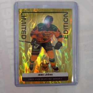 2025-26 Liiga Blueline Series 1 Yellow Limited Edition Jens Lööke #LE-03