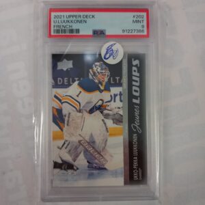 2021-22 Upper Deck Series 2 Young Guns (FRA)Ukko-Pekka Luukkonen #202 PSA 9 (Mint)