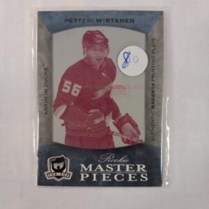 2007-08 Upper Deck The Cup Rookie Masterpieces Authentic Magenta Printing Plate Petteri Virtanen #M-161 1/1