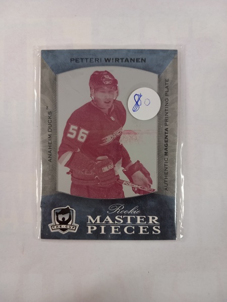 2007-08 Upper Deck The Cup Rookie Masterpieces Authentic Magenta Printing Plate Petteri Virtanen #M-161 1/1