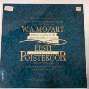 LP W.A. Mozart: Eesti filhmarmoonia Poistekoor