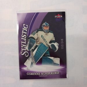 2025-26 Fleer Ultra PWHL Stylistic Purple Corinne Schroeder #STY-6 152/249