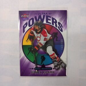 2025-26 Fleer Ultra PWHL Ultra Powers Purple Emily Clark #UP-8 Of 30 142/199