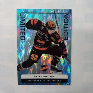 2025-26 SM-Liiga Blueline Series 2 Blue Limited Edition Kalle Loponen #LE-08