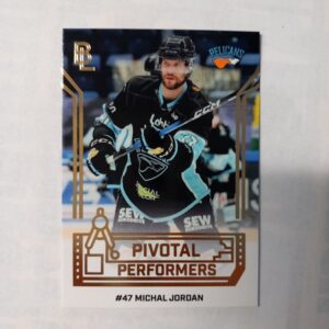 2026-27 Liiga Blueline Series 1 Pivotal Performers Gold Michal Jordan #PP-12 222/300