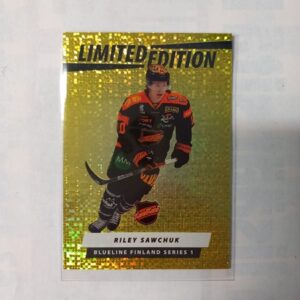 2024-25 Liiga Blueline Series 1 Yellow Limited Edition Riley Sawchuk #LE-08