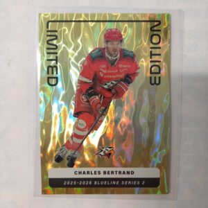 2025-26 Liiga Blueline Series 2 Yellow Limited Edition Charles Bertrand #LE-13