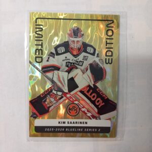 2025-26 Liiga Blueline Series 2 Yellow Limited Edition Kim Saarinen #LE-02