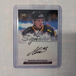 2025-26 SM-Liiga Blueline Series 2 Silver Signature Markus Nutivaara #AU-MN 71/80