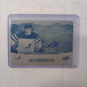 2017-18 Upper Deck Team Canada Juniors Printing Plate Auto Pierre-luc Dubois One Of One 1/1 #LL-PD
