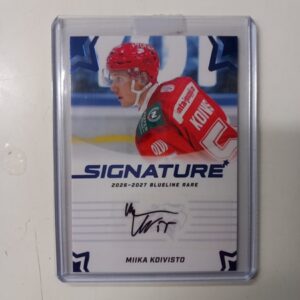 2026-27 Liiga Blueline Rare Series 1 Signature Miika Koivisto #AU-MK 3/20