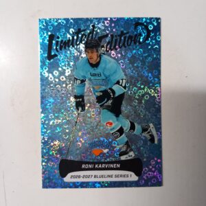 2026-27 Liiga Blueline Series 1 Blue Limited Edition Roni Karvinen #LE-12