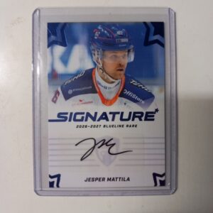 2026-27 Liiga Blueline Rare Series 1 Signature Jesper Mattila #AU-JM 2/20
