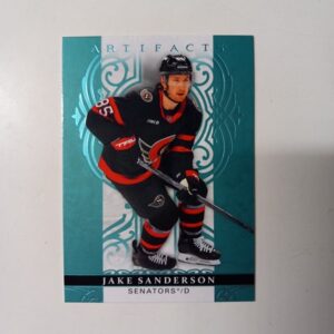 2026-27 Upper Deck Artifacts Aqua Blue Jake Sanderson #72