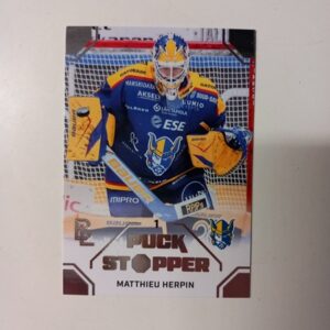 2026-27 Liiga Blueline Series 1 Puck Stopper Matthieu Herpin #PS-05