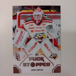 2026-27 Liiga Blueline Series 1 Puck Stopper Joni Ortio #PS-14